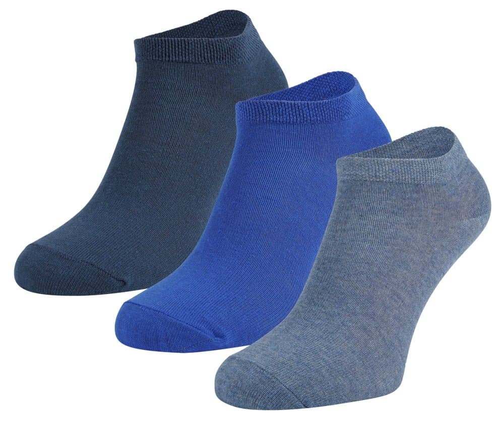 Sneakersocken 3er-Pack – Aqua – 23-26