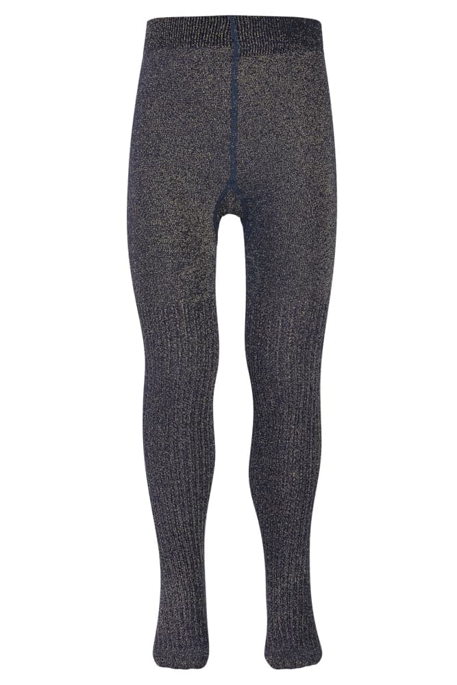Glitzer Kinderstrumpfhose Mit Ajour – Olivgrün – 152-164