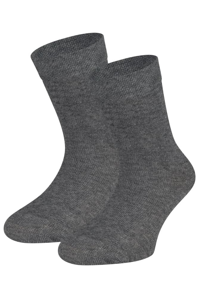 Baumwollkindersocken – Anthrazitmelange – 19-22