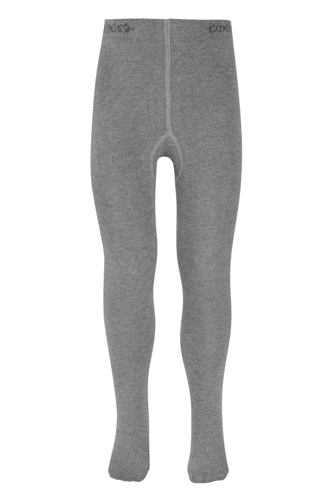Kinderstrumpfhose Aus Baumwolle – Grau Meliert – 134-146