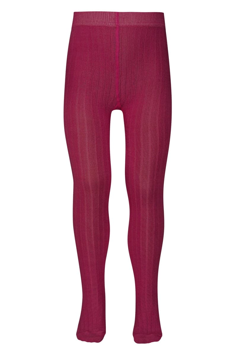 Rippstrumpfhose Aus Baumwolle – Lilac Rose – 80-86