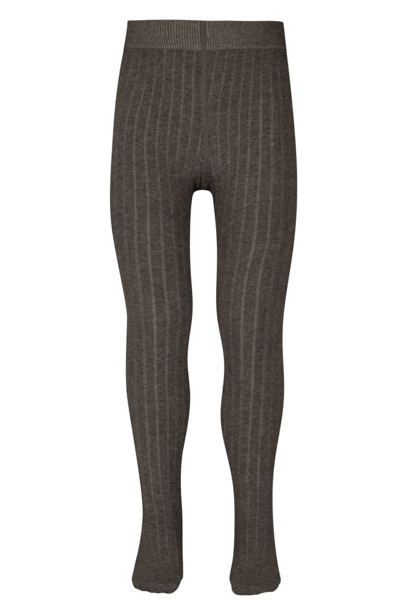 Ripp Kinderstrumpfhose Aus Baumwolle – Mocca – 92-98