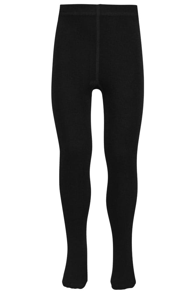 Kinderstrumpfhose Aus Baumwolle – Schwarz – 116-122