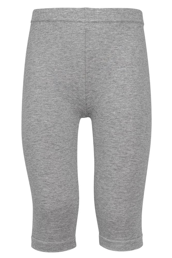 Capri Kinderleggings Aus Baumwolle – Grau Meliert – 116-122