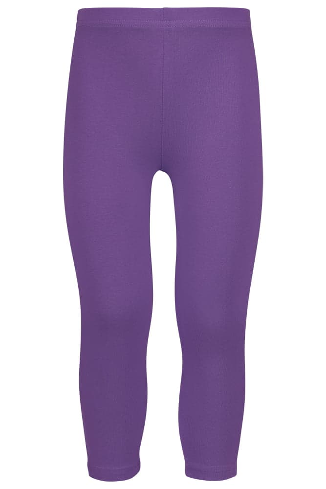 Lange Kinderleggings Aus Baumwolle – Lila – 128-134