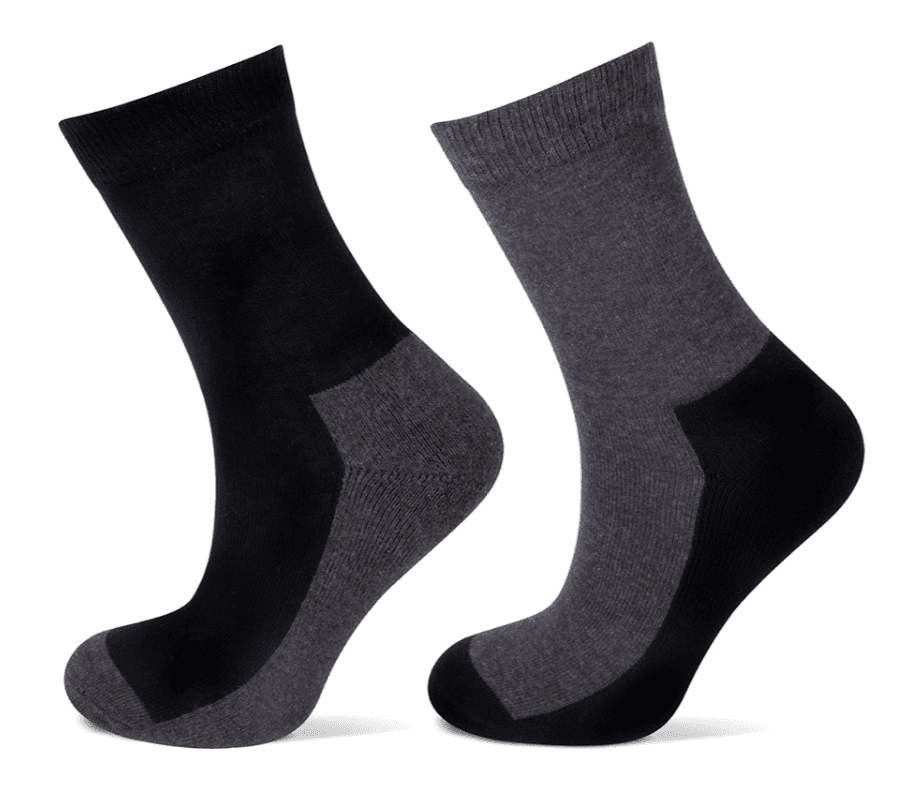 Kindersocken Aus Baumwolle Mit Frottee-Sohle – Schwarz – 31-34