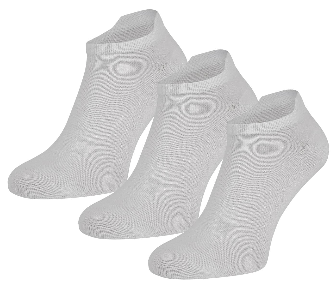 Teckel Sneakersocken 3er-Pack – Weiß – 43-46