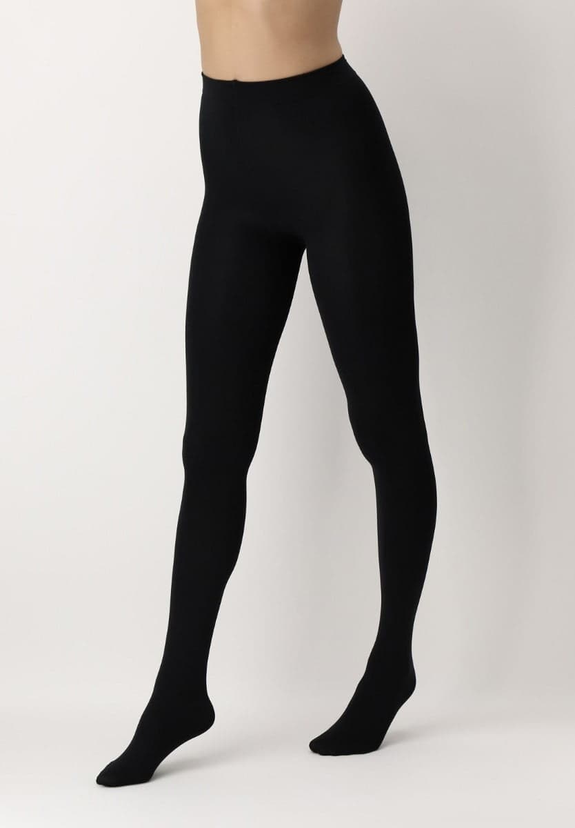 Warme Und Weiche Blickdichte Strumpfhosen 100 Den – Schwarz – S