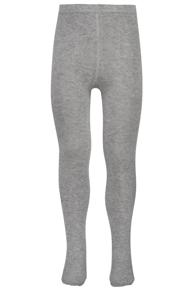 Kinderstrumpfhose Aus Baumwolle – Grau Meliert – 152-164
