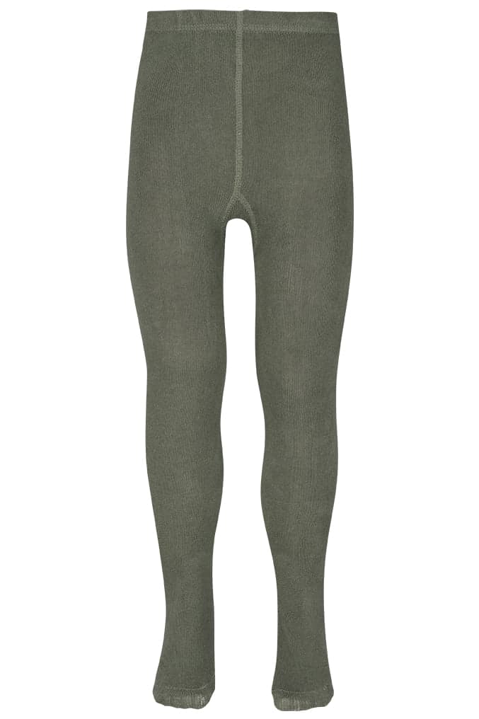Kinderstrumpfhose Aus Baumwolle – Olive – 98-104