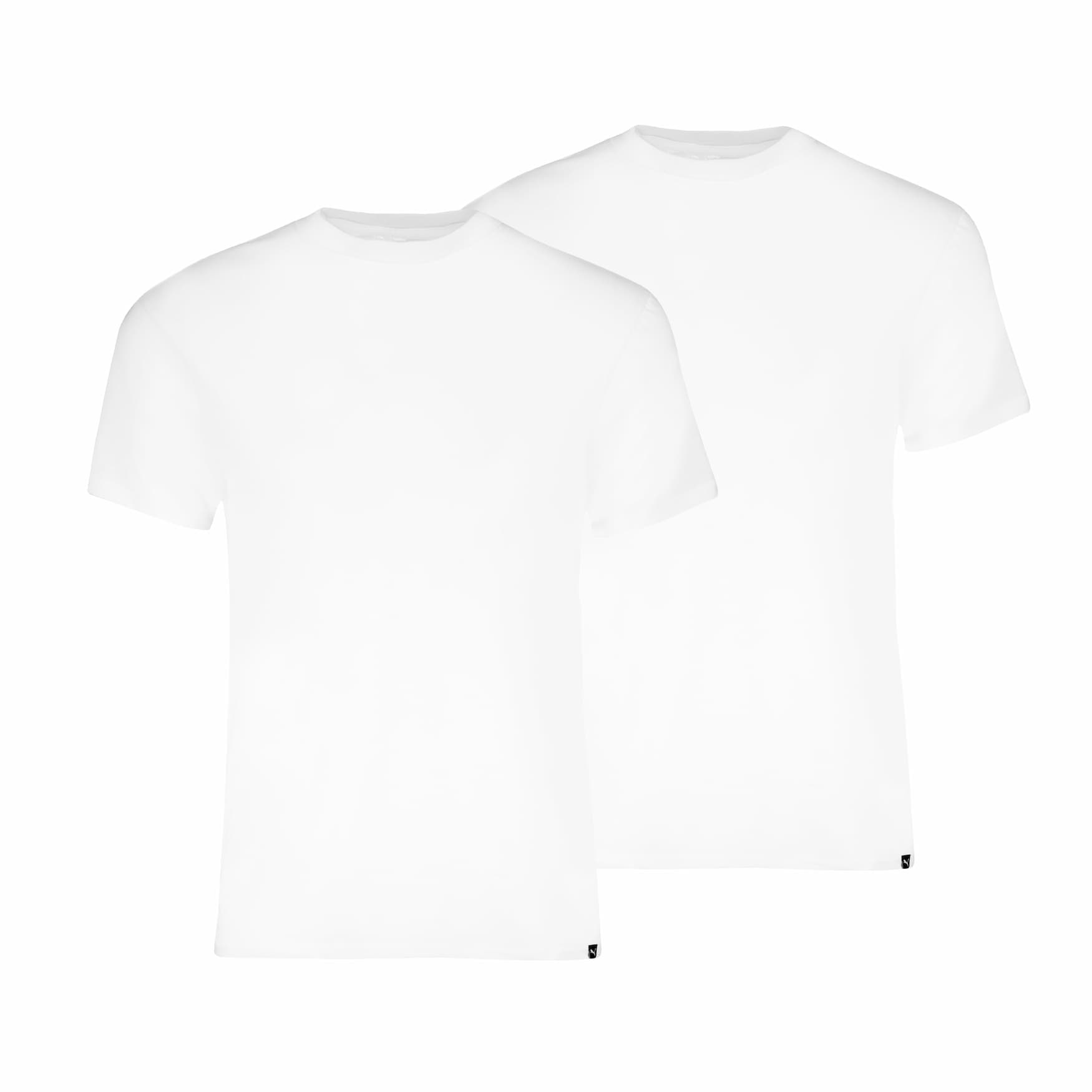 Alltags Rundhals-T-Shirt 2er-Pack – Weiß – Xxl