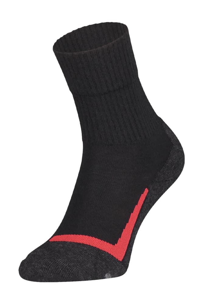 S12 Merino-Woll-Wandersocken – Schwarz – 46-48