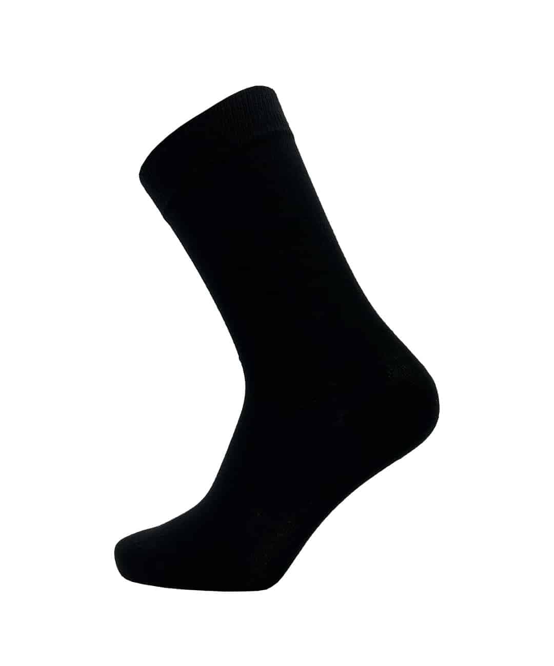Klassische Hohe Socken Aus Tencel – Schwarz – 35-38