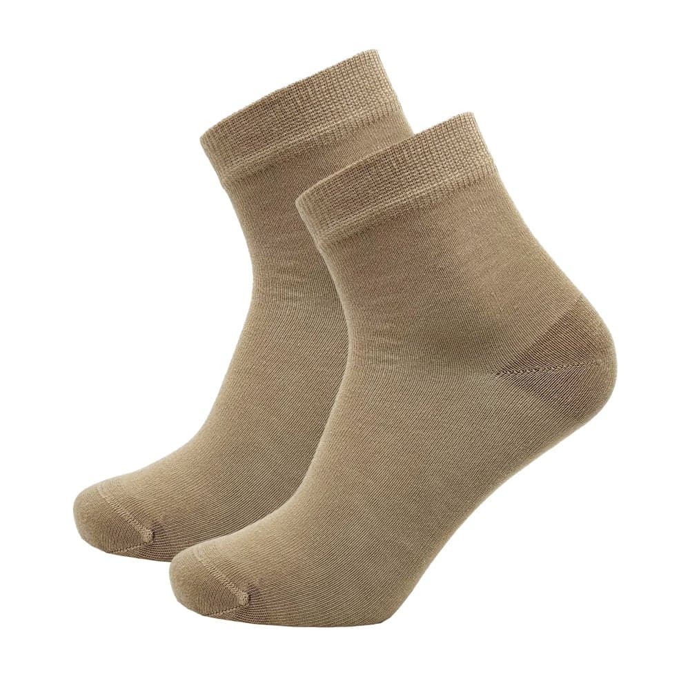 Quarter-Socken Aus Tencel - 2 Paar - Beige - 39-42