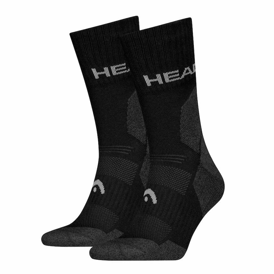 Unisex Wandersportsocken 2er-Pack – Schwarz – 35-38