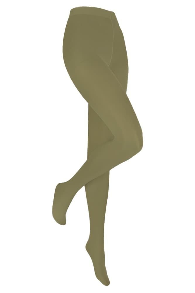 60 Denier Strumpfhose Aus Mikrofaser – Olive – L-Xl