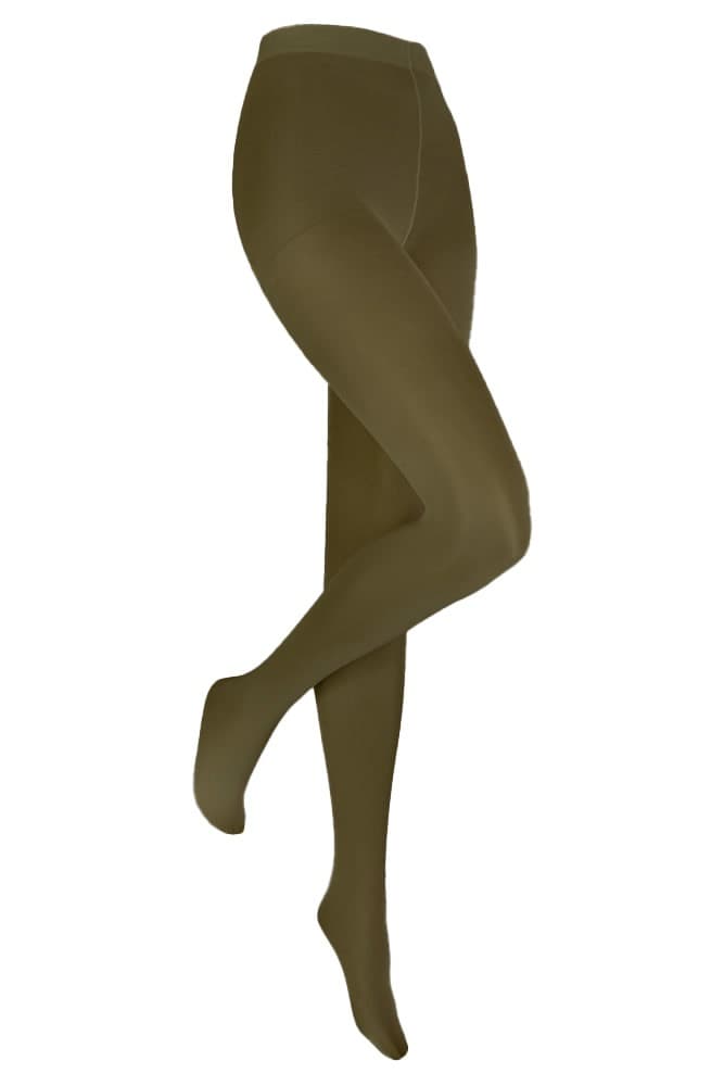 60 Denier Strumpfhose Aus Mikrofaser – Olive Nacht – L-Xl