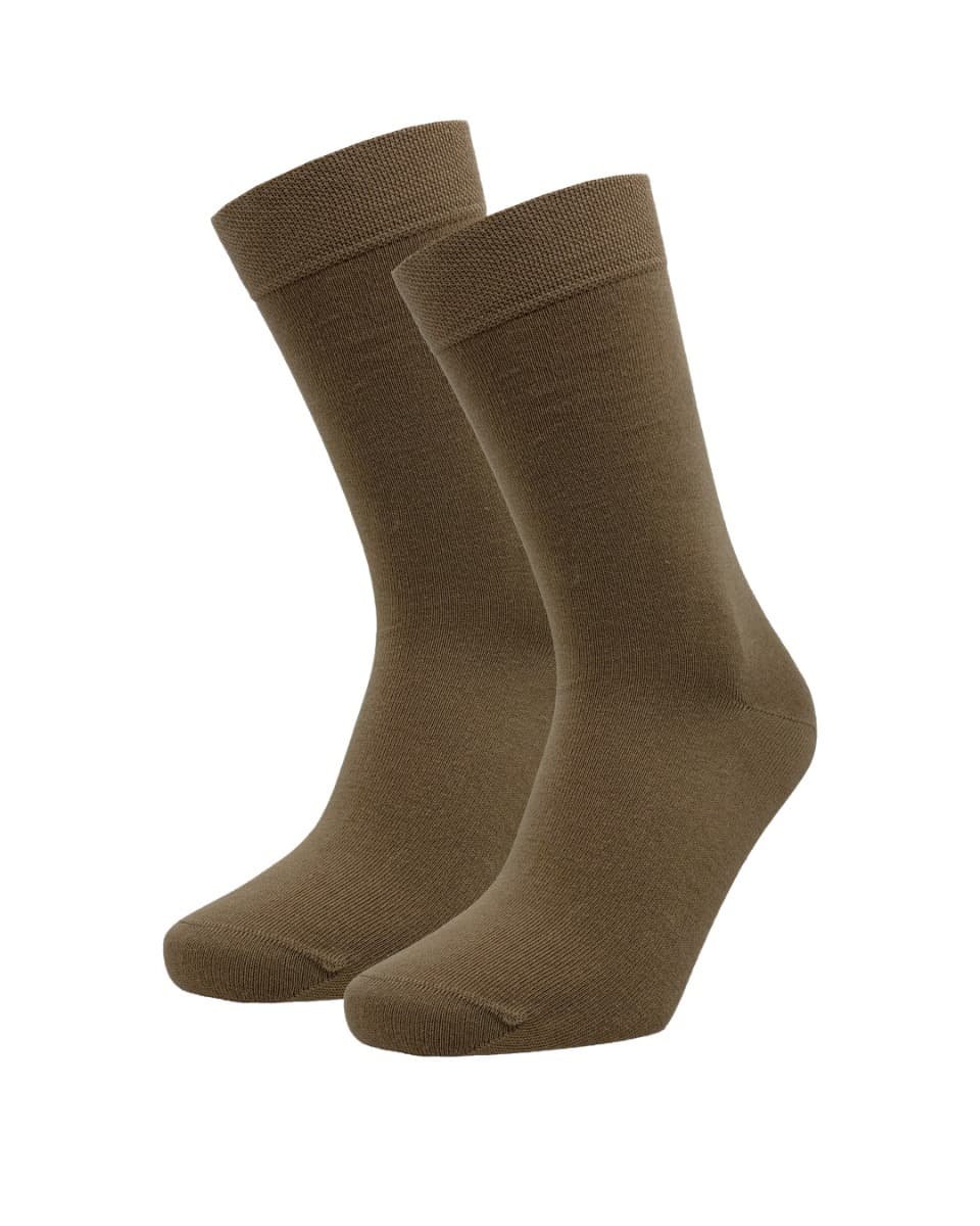 Unisex Grund-Kunstsocken - Dunkelbeige - 39-42
