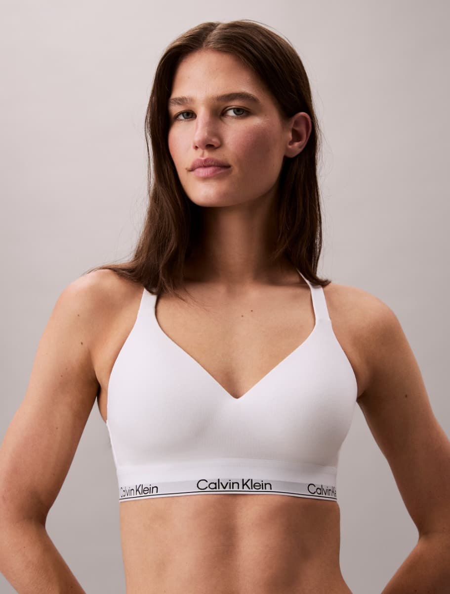 Lift-Bralette Aus Baumwolle - Weiß - Xl