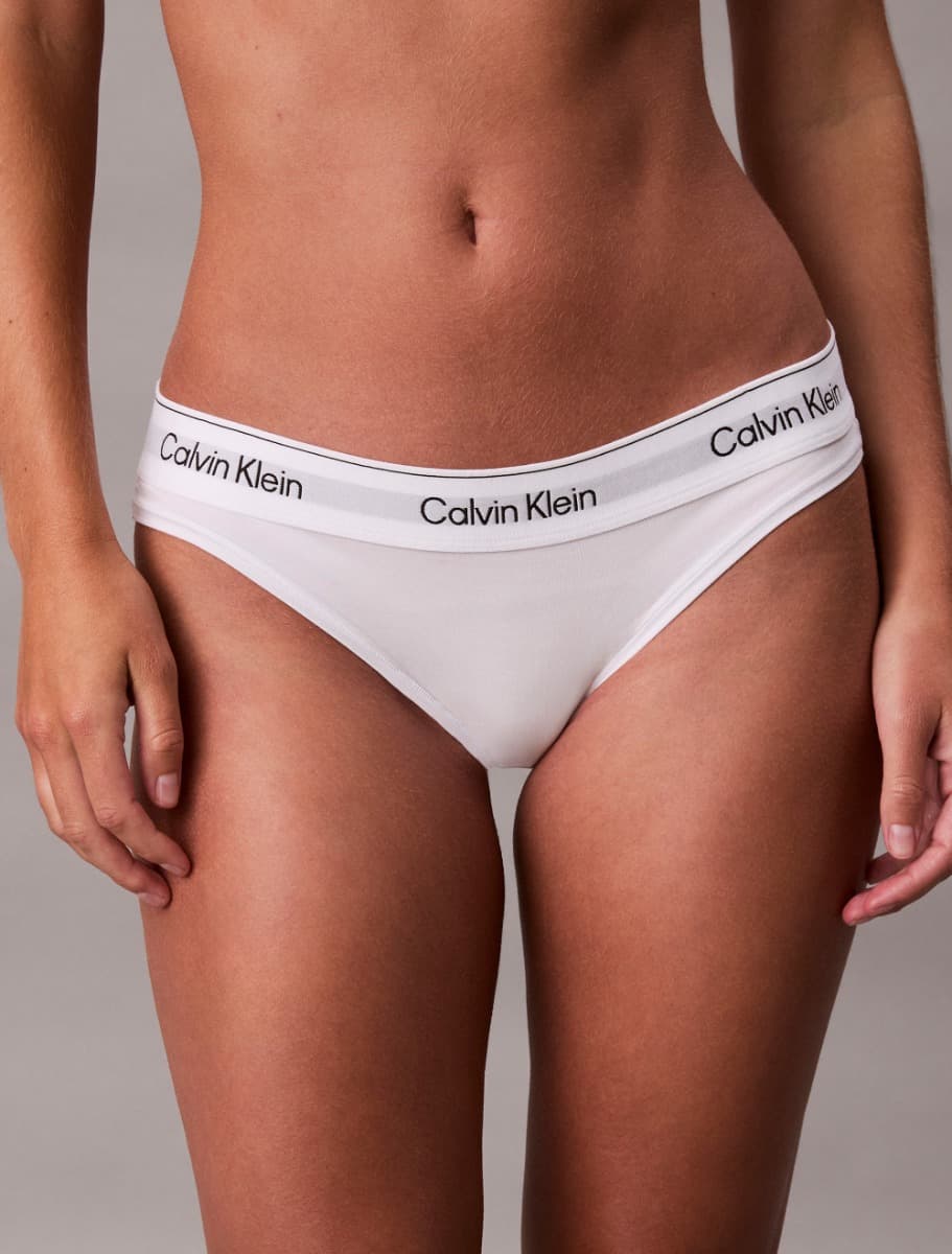Bikini-Unterwäsche Aus Baumwolle - Weiß - S