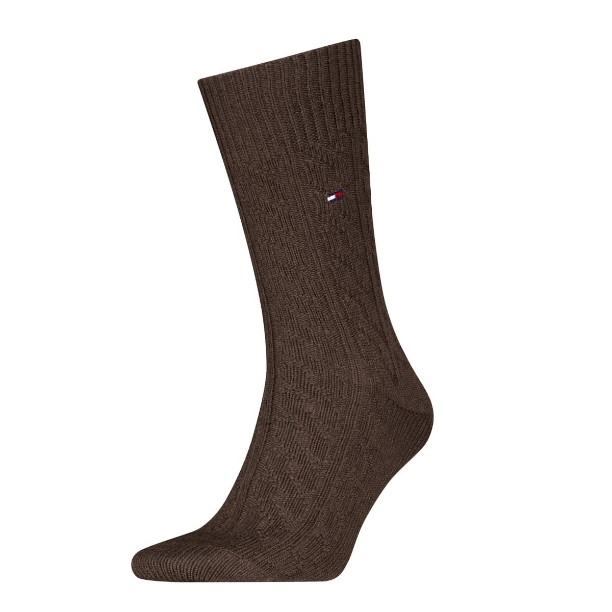 Herren Socken Kabel - Schokoladenbraun - 43-46