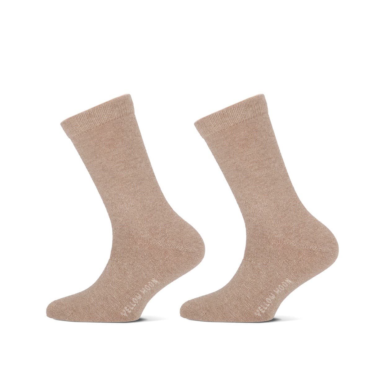 Mädchen Socken Glitzer 2-Pack - Beige Melange - 27-30