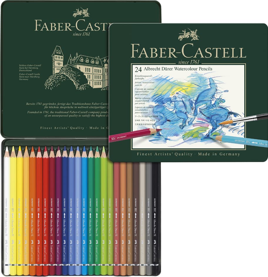 Faber-Castell Aquarellstifte Albrecht Dürer, 24er Metalletui