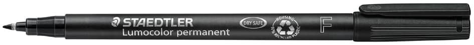 Staedtler Lumocolor Permanent-Marker 318f, Schwarz