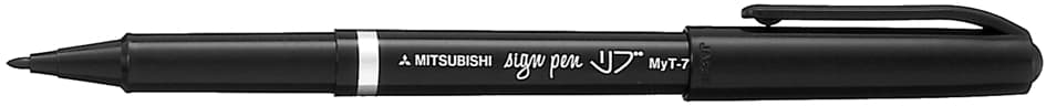 Uni-Ball Faserschreiber Sign Pen (Myt7 R), Rot