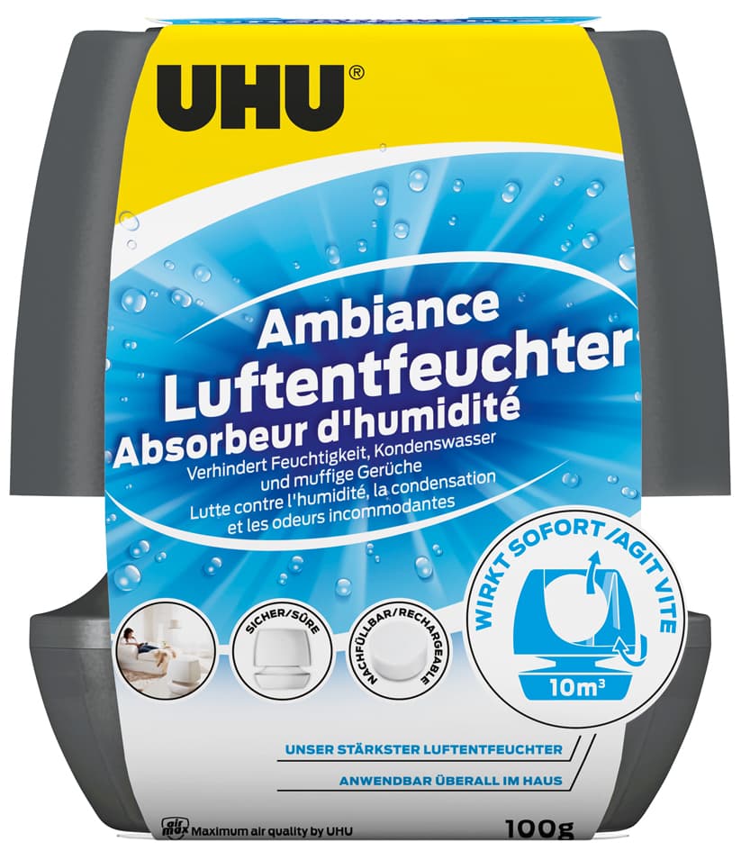 Uhu Luftentfeuchter Ambiance, 100 G, Anthrazit