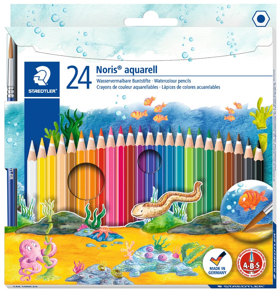 Staedtler Aquarellstift Noris Aquarell, 24er Kartonetui