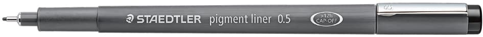 Staedtler Pigmentliner, Schwarz, Strichstärke: 1,2 Mm