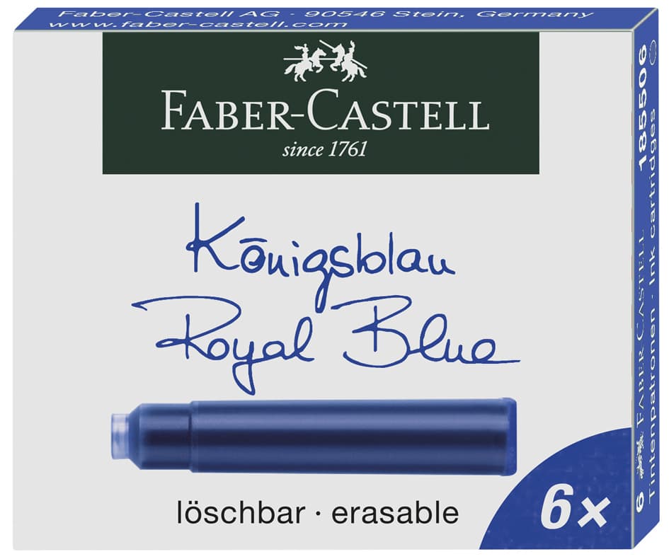 Faber-Castell Standard-Tintenpatronen, Königsblau