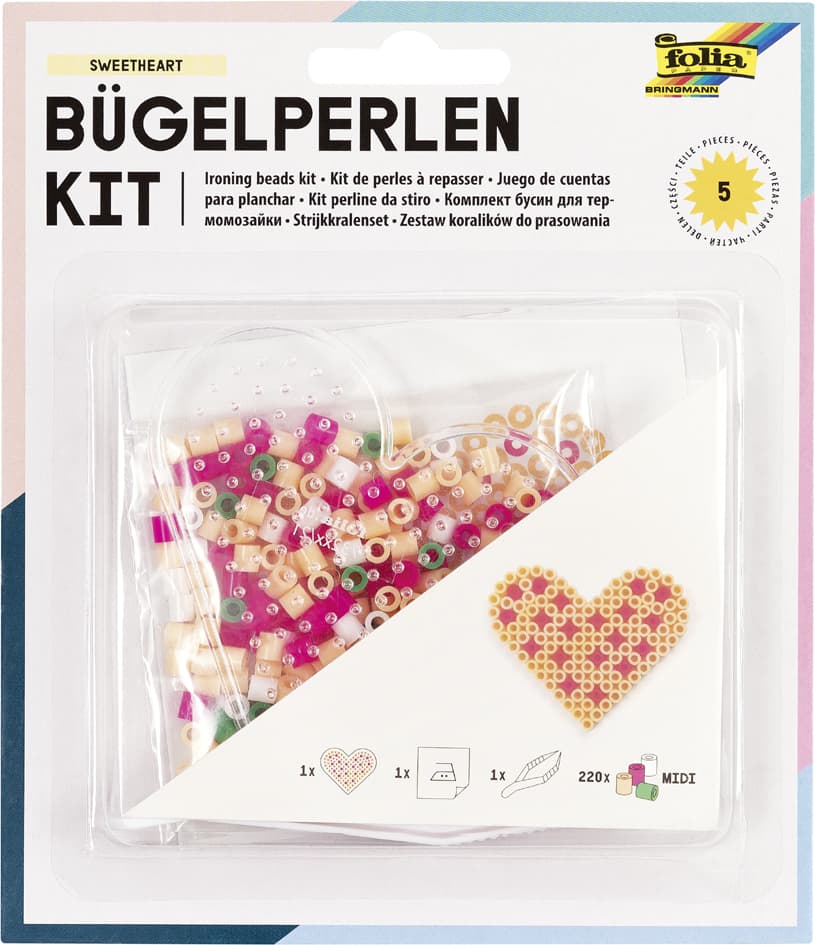 Folia Bügelperlen Starter Set Love - Herz