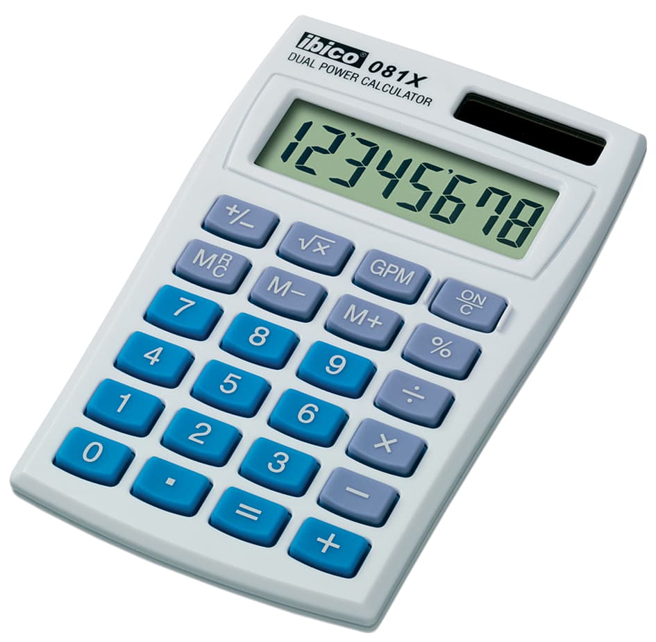 Ibico Taschenrechner 081x, 8-Stelliges Lcd-Display