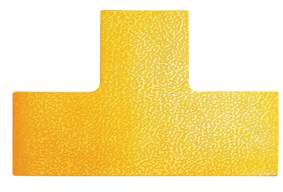 Durable Stellplatzmarkierung, T-Form, Selbstklebend, Gelb