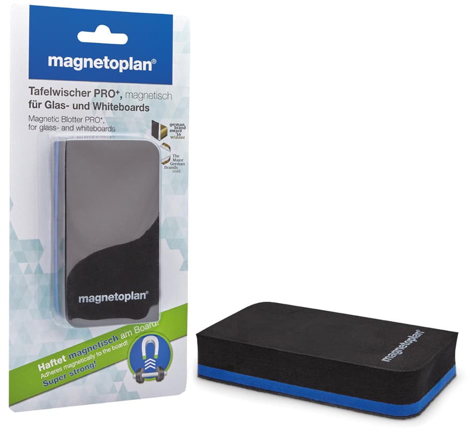 Magnetoplan Tafellöscher Pro+, Magnetisch, Schwarz/Blau