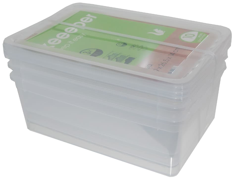 Keeeper Aufbewahrungsboxen-Set , Bea, , 3x 11,0 Liter, Pp