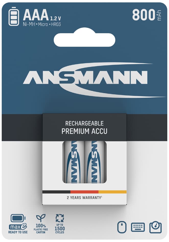 Ansmann Nimh Akku Maxe, Micro (Aaa) 800 Mah, 4er Blister