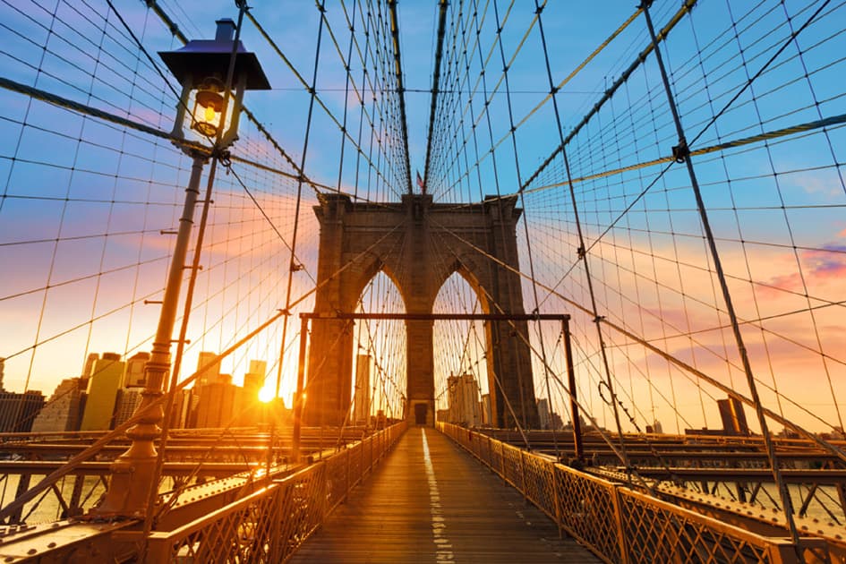 Paperflow Wandbild , Brooklyn Bridge, , Aus Plexiglas