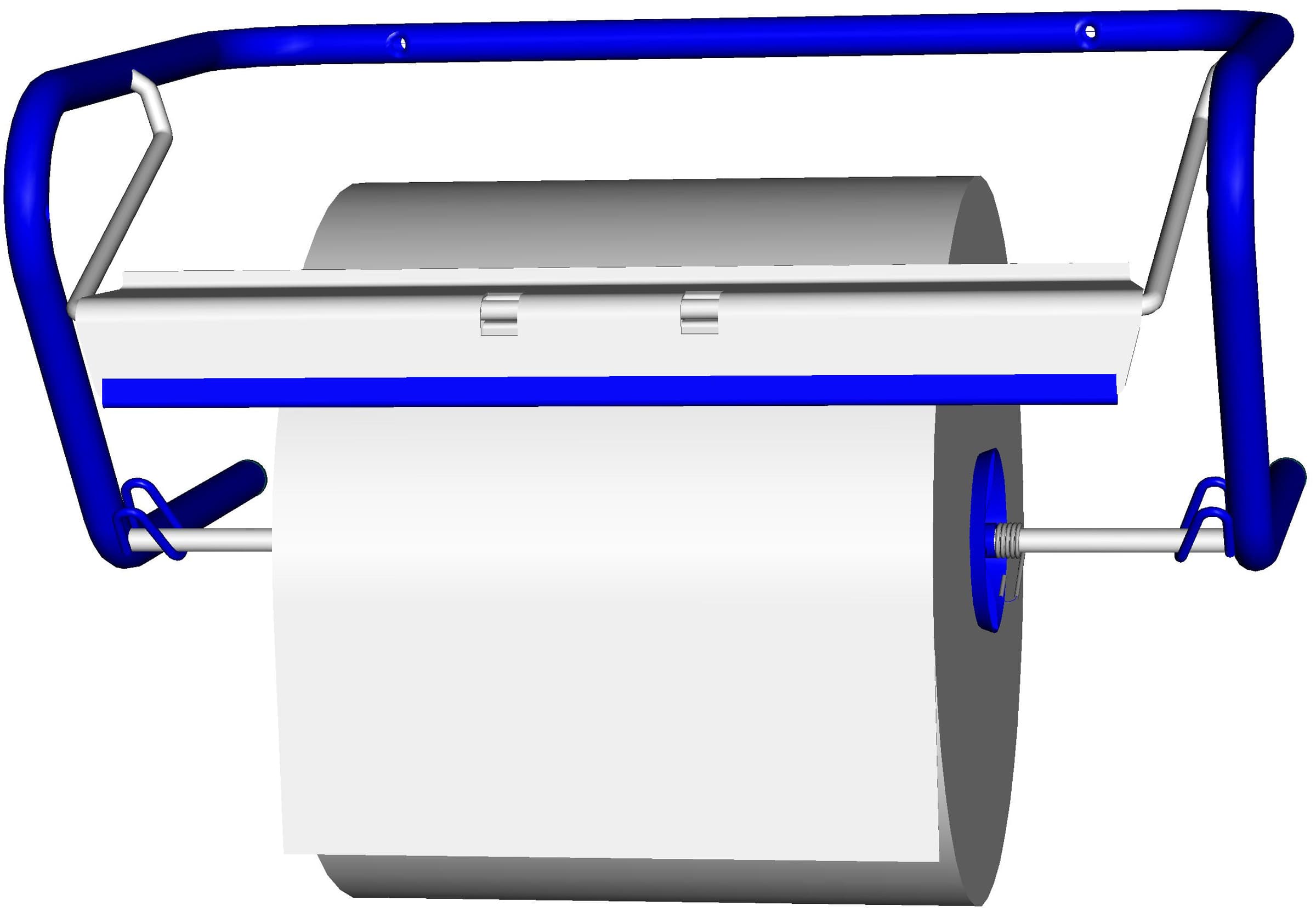 Fripa Putzrollen-Wandgerät, Aus Metall, Blau