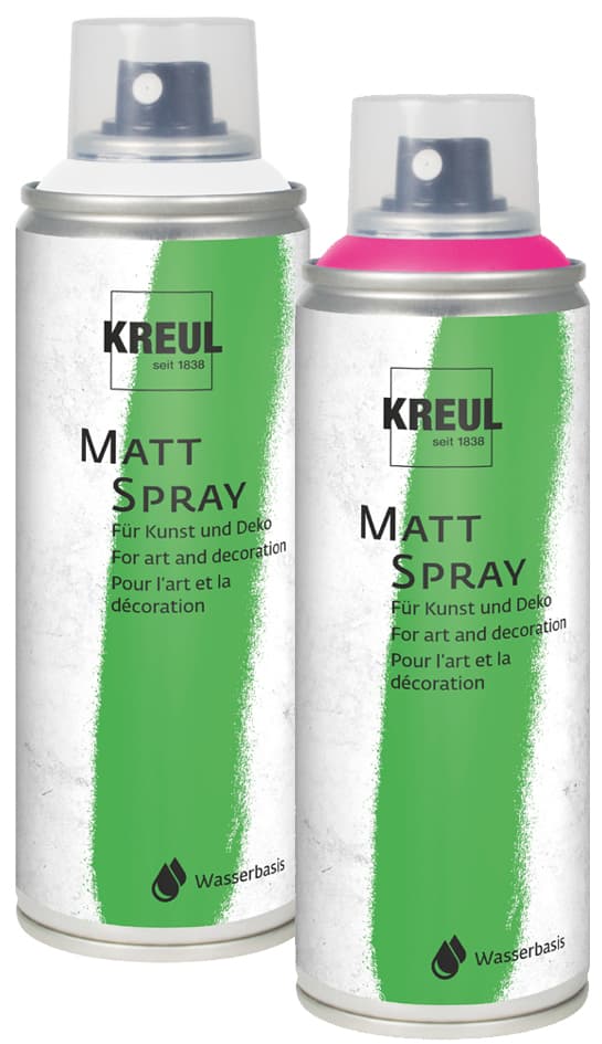 Kreul Sprühfarbe Matt Spray, Silber, 200 Ml