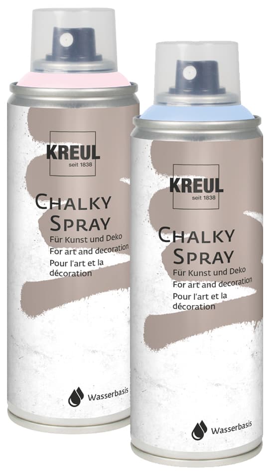 Kreul Sprühfarbe Chalky Spray, Snow White, 200 Ml