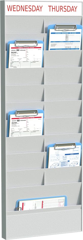 Paperflow Wand-Büroplaner 20 Fächer, A5, Erweiterungselement