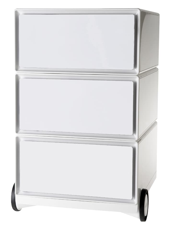Paperflow Rollcontainer , Easybox, , 3 Schübe, Weiß / Weiß