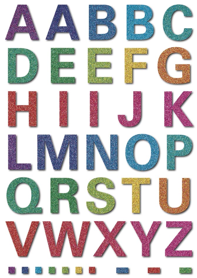 Herma Buchstaben-Sticker Magic, A-Z, Glittery