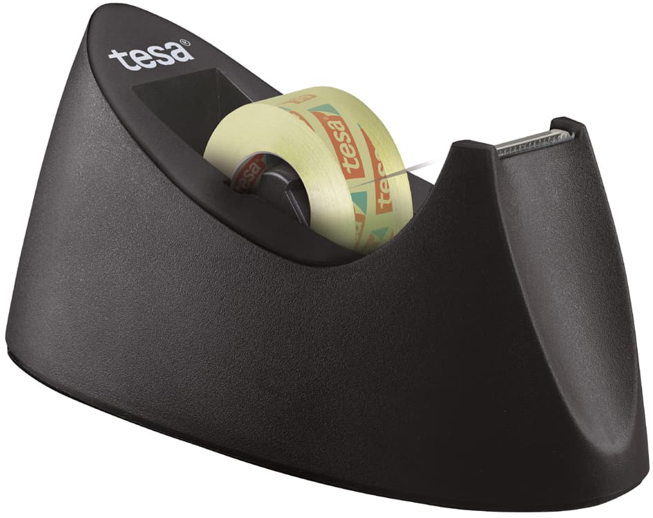 Tesa Tischabroller Easy Cut Curve, Bestückt, Transparent