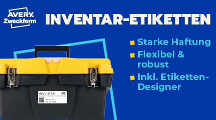 Avery Zweckform Typenschild-Etiketten, 63,5 X 29,6mm, Silber