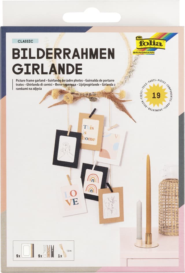 Folia Bilderrahmen-Girlande, 19-Teilig