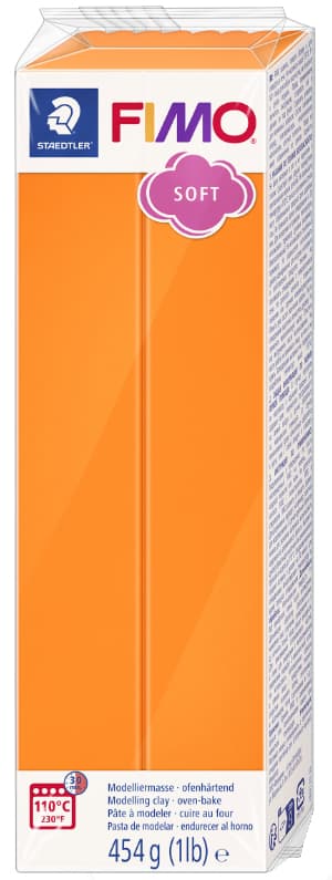 Fimo Soft Modelliermasse, Ofenhärtend, Manderine, 454 G